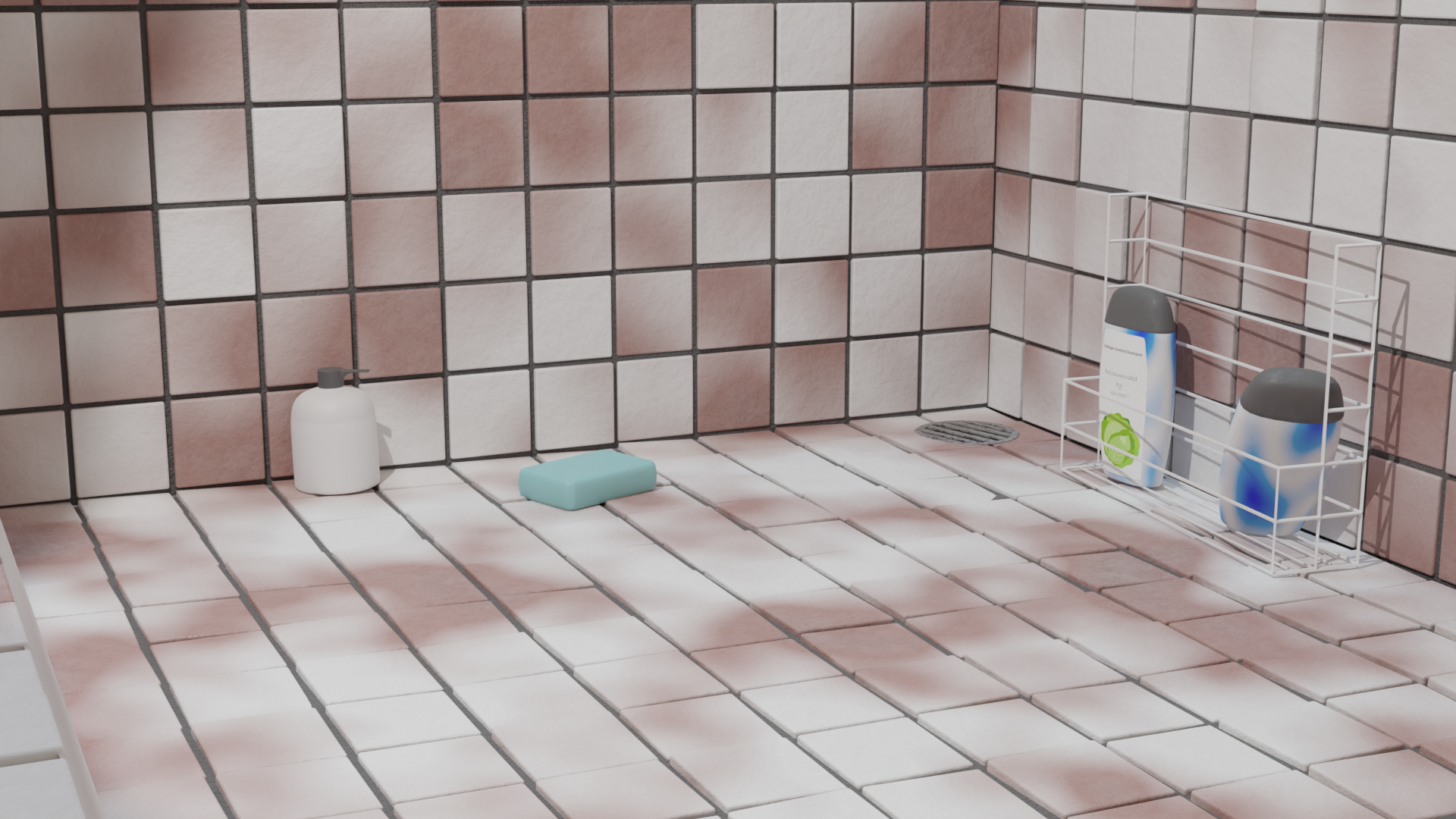 Bathroom scene inspired by my shower