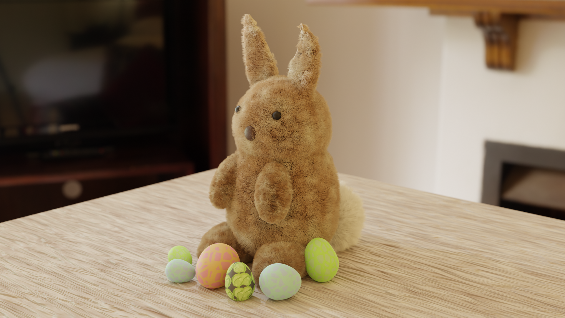Easter bunny render with an 'easter egg' in it :)